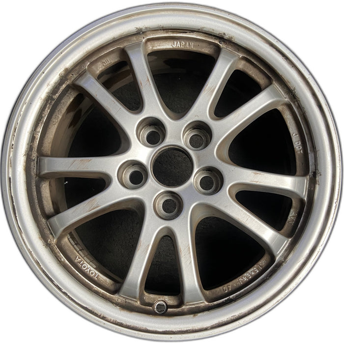 15" COROLLA 20 Sedan, 15x6.5 Original OEM Wheel Rim - Front View