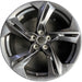 20" CAMARO 19-24 20x8.5, 5 twisted split spoke, Original OEM Wheel Rim - HYPER - Front View