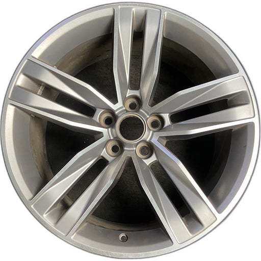 20" CAMARO 16 20x8.5, 5 split spoke, face Original OEM Wheel Rim - MACHINED GREY - Front View
