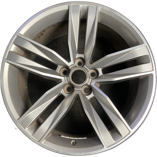 20" CAMARO 16 20x8.5, 5 split spoke, face Original OEM Wheel Rim - MACHINED GREY - Front View