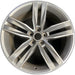 20" CAMARO 16 20x9.5, 5 split spoke, face Original OEM Wheel Rim - MACHINED GREY - Front View