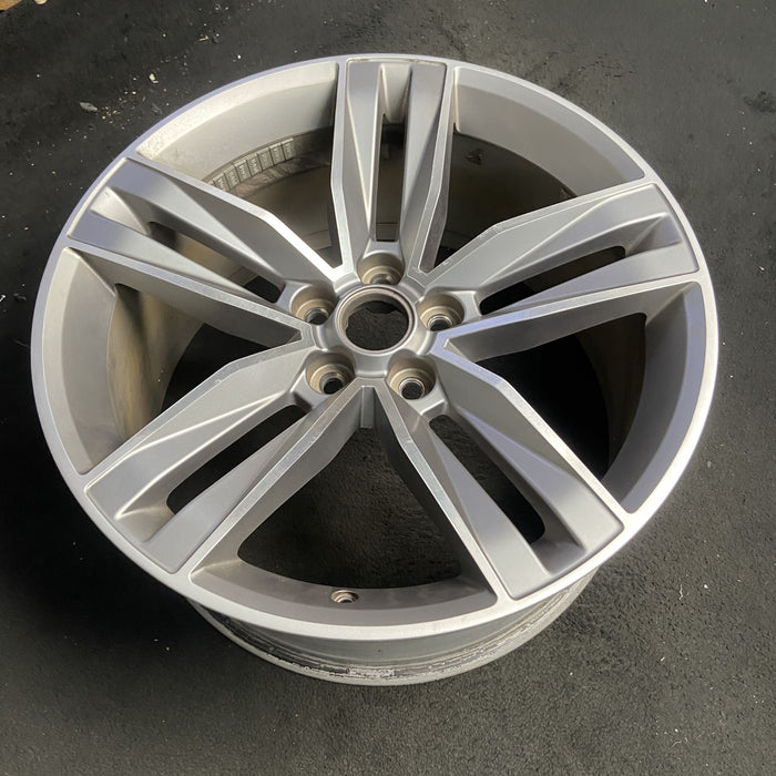 20" CAMARO 16 20x9.5, 5 split spoke, face Original OEM Wheel Rim - MACHINED GREY - View 7