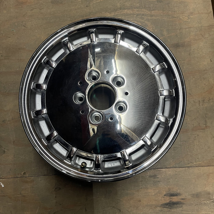 15" MERCEDES 260E 89 124 Type; Original OEM Wheel Rim - CHROME - Additional View