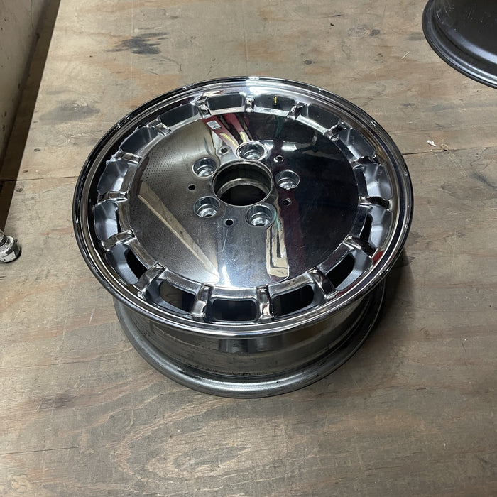 15" MERCEDES 260E 89 124 Type; Original OEM Wheel Rim - CHROME - View 8
