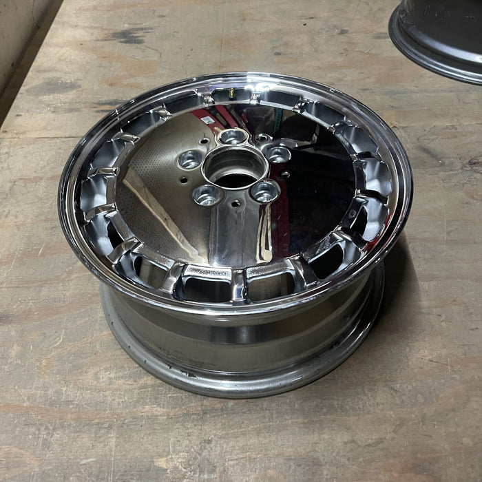 15" MERCEDES 260E 89 124 Type; Original OEM Wheel Rim - CHROME - View 8