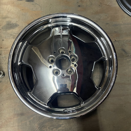18" MERCEDES S-CLASS 95 140 Type, S350D, 18x8.5 Original OEM Wheel Rim - CHROME - Additional View