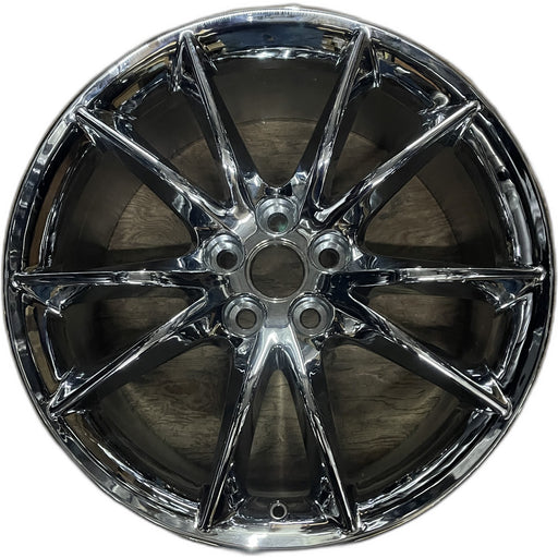 20" XTS 13-16 20x8.5, Original OEM Wheel Rim - CHROME - Front View