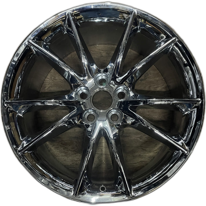 20" XTS 13-16 20x8.5, Original OEM Wheel Rim - CHROME - Front View