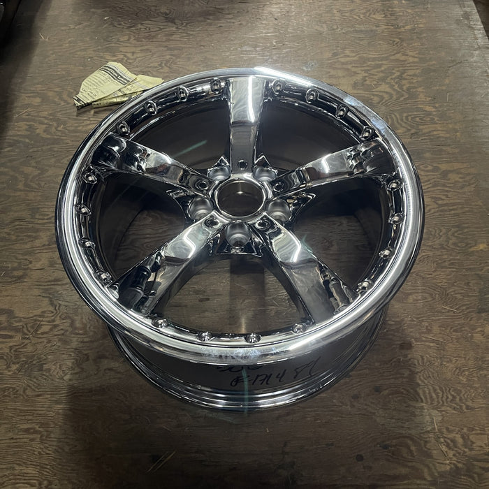 19" BMW 323i 06-12 19x8 , 5 spoke, solid spoke, w/rivets between spokes - View 7
