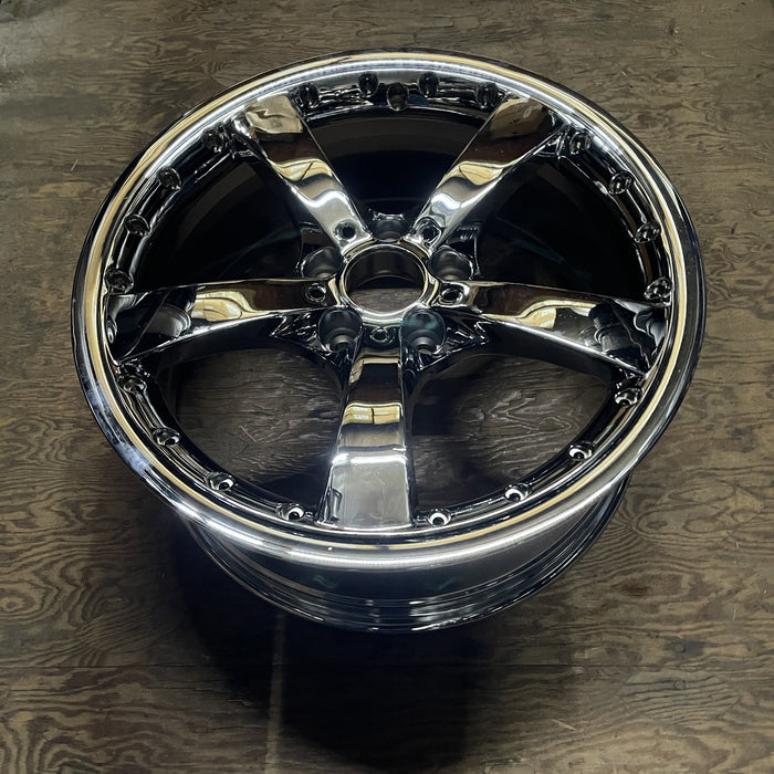 19" BMW 323i 06-12 19x8 , 5 spoke, solid spoke, w/rivets between spokes - View 8