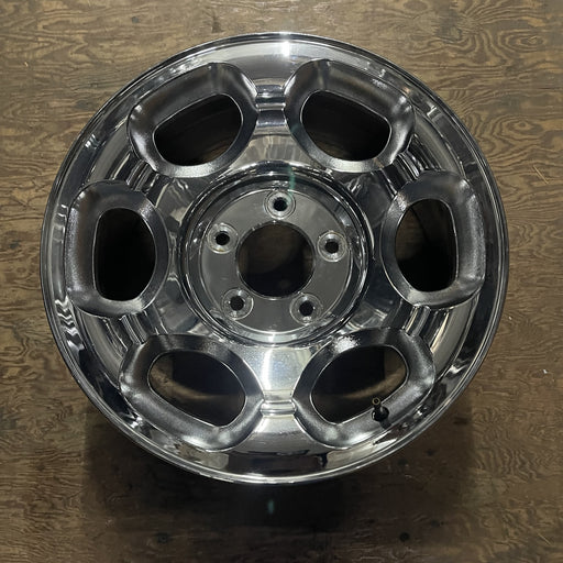 17" NAVIGATOR 00 , 14mm lug , aluminum, 6 ovals, Original OEM Wheel Rim - CHROME - Additional View