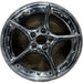 18" BMW Z4 03-05 18x8.5 , 5 spoke, star spoke Original OEM Wheel Rim - CHROME - Front View