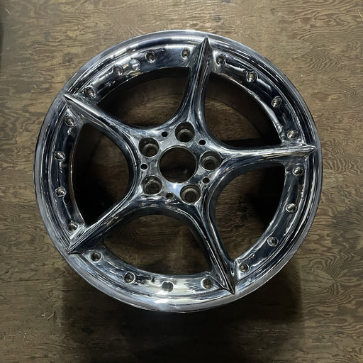 18" BMW Z4 03-05 18x8.5 , 5 spoke, star spoke Original OEM Wheel Rim - CHROME - Additional View