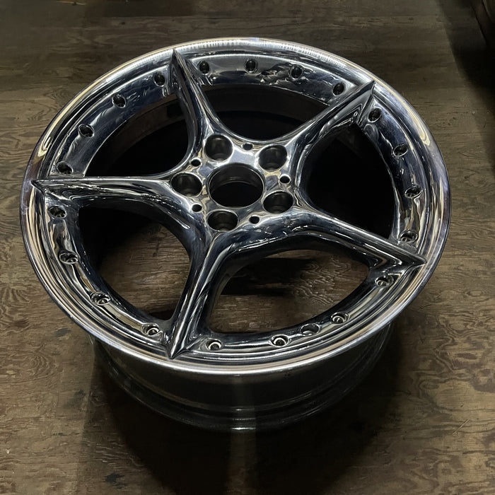 18" BMW Z4 03-05 18x8.5 , 5 spoke, star spoke Original OEM Wheel Rim - CHROME - View 8