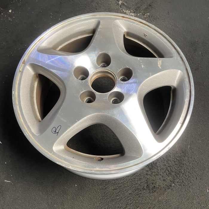 16" TL 02-03 16x6.5 , 5 spoke Original OEM Wheel Rim - MACHINED SILVER - View 7