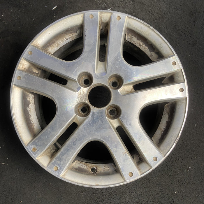 15" FIT 07 15x6 , Enkei manufacturer Original OEM Wheel Rim - MACHINED SILVER - Additional View