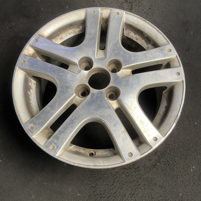 15" FIT 07 15x6 , Enkei manufacturer Original OEM Wheel Rim - MACHINED SILVER - View 7
