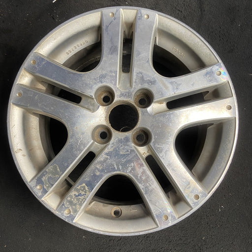 15" FIT 07 15x6 , Enkei manufacturer Original OEM Wheel Rim - MACHINED SILVER - Additional View