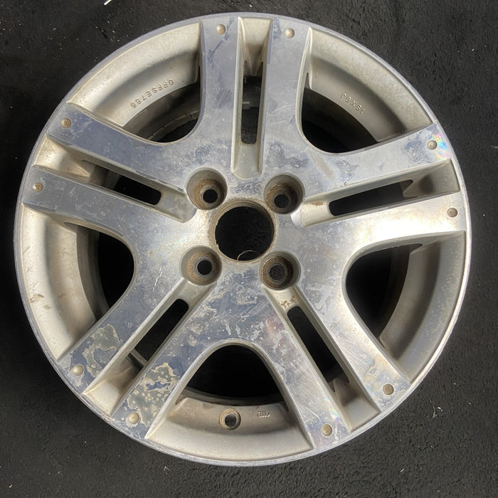 15" FIT 07 15x6 , Enkei manufacturer Original OEM Wheel Rim - MACHINED SILVER - Additional View