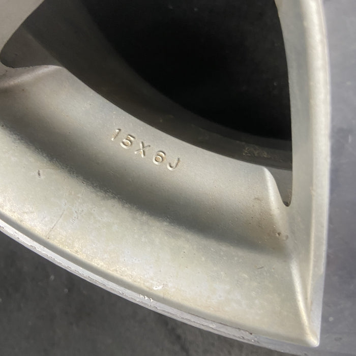 15" FIT 07 15x6 , Enkei manufacturer Original OEM Wheel Rim - MACHINED SILVER - View 9