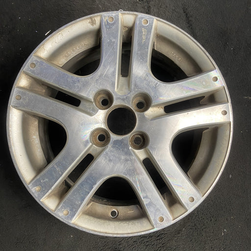15" FIT 07 15x6 , Enkei manufacturer Original OEM Wheel Rim - MACHINED SILVER - Additional View