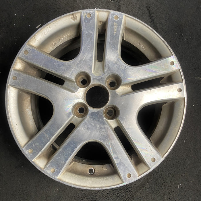 15" FIT 07 15x6 , Enkei manufacturer Original OEM Wheel Rim - MACHINED SILVER - Additional View