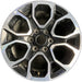 18" EXPEDITION 22-24 18x8.5, , U spoke Original OEM Wheel Rim - MACHINED BLACK - Front View