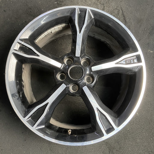 19" MUSTANG 16 19x8.5 , 5 spoke, Original OEM Wheel Rim - MACHINED BLACK - Additional View