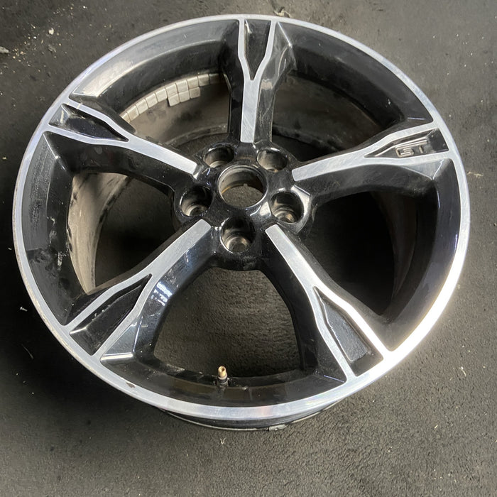 19" MUSTANG 16 19x8.5 , 5 spoke, Original OEM Wheel Rim - MACHINED BLACK - View 7