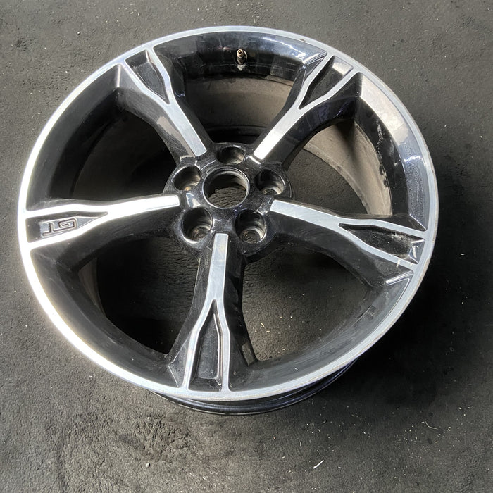19" MUSTANG 16 19x8.5 , 5 spoke, Original OEM Wheel Rim - MACHINED BLACK - View 8