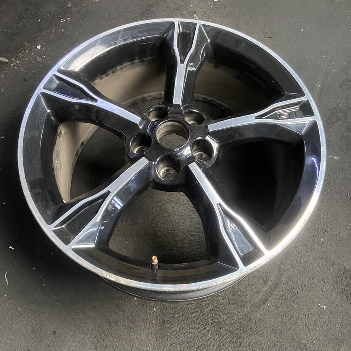 19" MUSTANG 16 19x8.5 , 5 spoke, Original OEM Wheel Rim - MACHINED BLACK - View 7