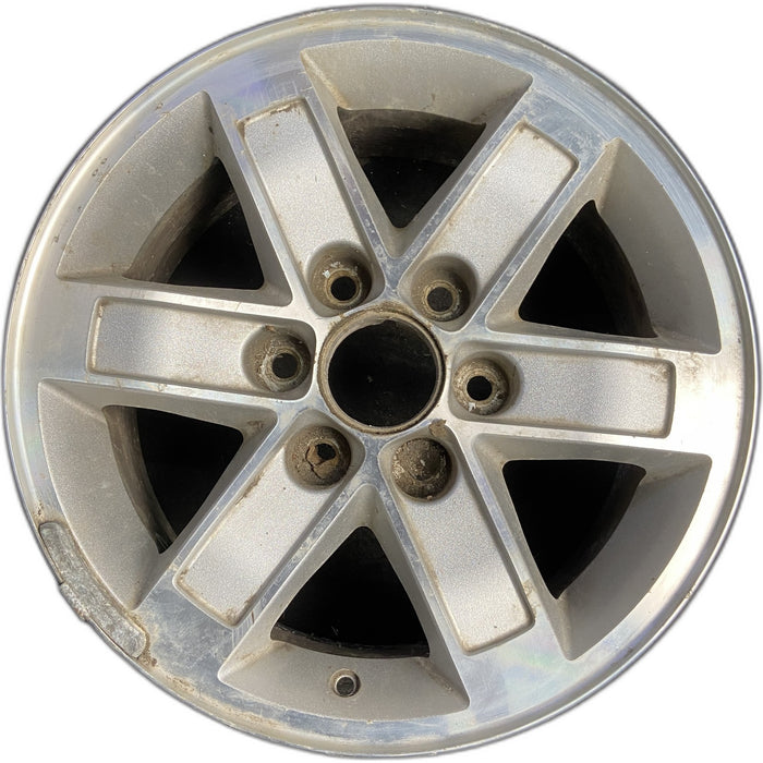 17" SAVANA 1500 VAN 10-14 , aluminum Original OEM Wheel Rim - MACHINED SILVER - Front View