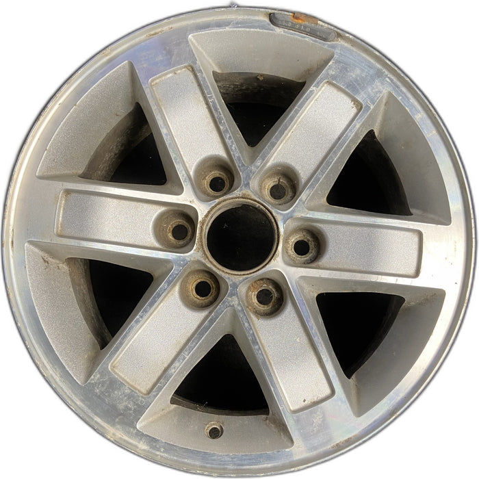 17" SAVANA 1500 VAN 10-14 , aluminum Original OEM Wheel Rim - MACHINED SILVER - Front View