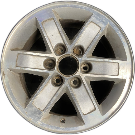 17" SAVANA 1500 VAN 10-14 , aluminum Original OEM Wheel Rim - MACHINED SILVER - Front View