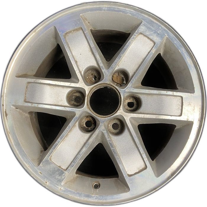 17" SAVANA 1500 VAN 10-14 , aluminum Original OEM Wheel Rim - MACHINED SILVER - Front View