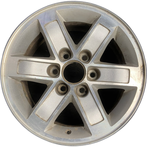 17" SAVANA 1500 VAN 10-14 , aluminum Original OEM Wheel Rim - MACHINED SILVER - Front View