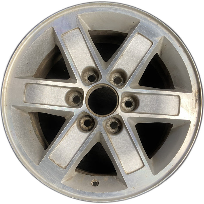 17" SAVANA 1500 VAN 10-14 , aluminum Original OEM Wheel Rim - MACHINED SILVER - Front View
