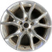 20" GRAND CHEROKEE 14 20x8, 10 spoke Original OEM Wheel Rim - POLISHED - Front View
