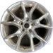 20" GRAND CHEROKEE 14 20x8, 10 spoke Original OEM Wheel Rim - POLISHED - Front View