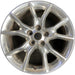 20" GRAND CHEROKEE 14 20x8, 10 spoke Original OEM Wheel Rim - POLISHED - Front View