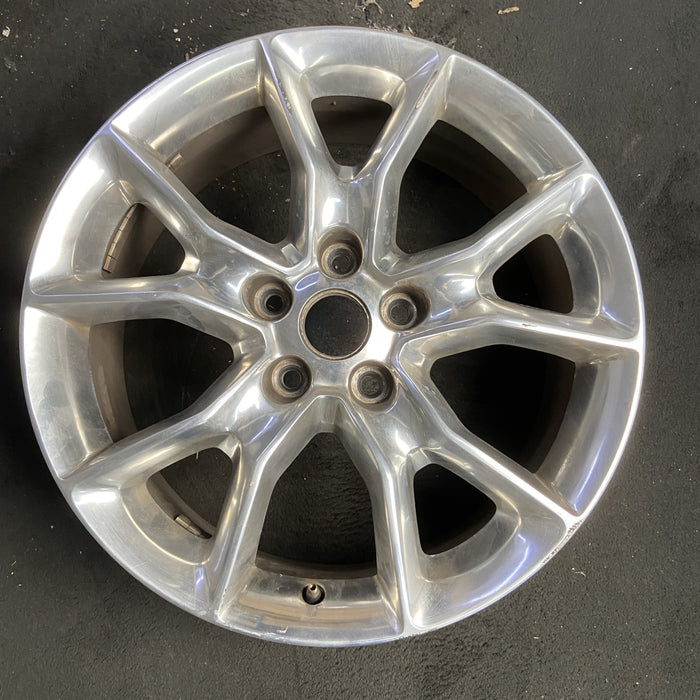 20" GRAND CHEROKEE 14 20x8, 10 spoke Original OEM Wheel Rim - POLISHED - Additional View