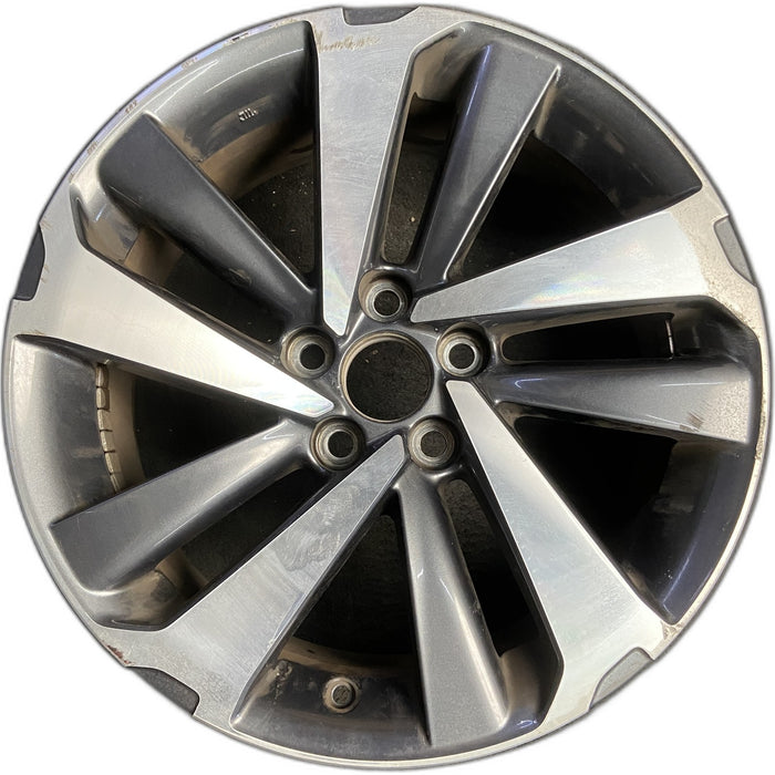 18" NX300 18-21 18x7.5 , , angled spoke Original OEM Wheel Rim - MACHINED - Front View