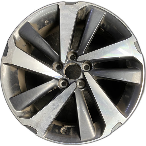 18" NX300 18-21 18x7.5 , , angled spoke Original OEM Wheel Rim - MACHINED - Front View