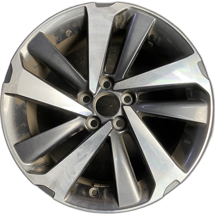 18" NX300 18-21 18x7.5 , , angled spoke Original OEM Wheel Rim - MACHINED - Front View