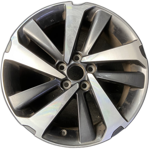 18" NX300 18-21 18x7.5 , , angled spoke Original OEM Wheel Rim - MACHINED - Front View