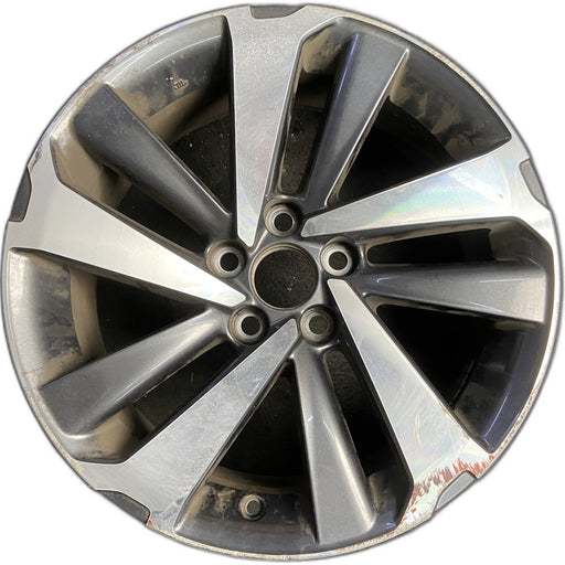 18" NX300 18-21 18x7.5 , , angled spoke Original OEM Wheel Rim - MACHINED - Front View