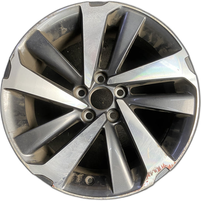 18" NX300 18-21 18x7.5 , , angled spoke Original OEM Wheel Rim - MACHINED - Front View