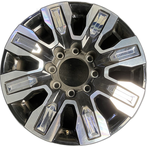 20" SIERRA 2500 PICKUP 24 20x8.5, 8 spoke, raised spoke , inserts Original OEM - Front View