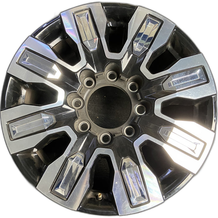 20" SIERRA 2500 PICKUP 24 20x8.5, 8 spoke, raised spoke , inserts Original OEM - Front View