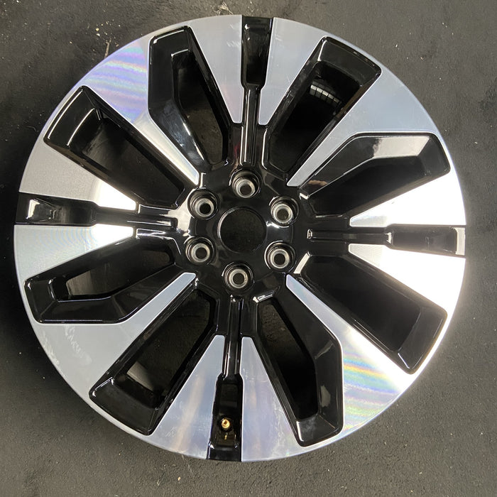 22" EXPEDITION 25 22x9, 8 spoke, Original OEM Wheel Rim - MACHINED BLACK - Additional View